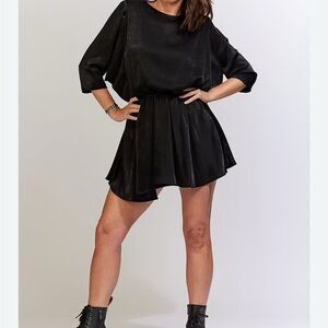 Zara Elegant Black Mini Dress